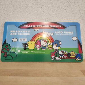 NIP Sanrio x Hello Kitty And Friends Bus Stop Auto License Plate Frame NEW